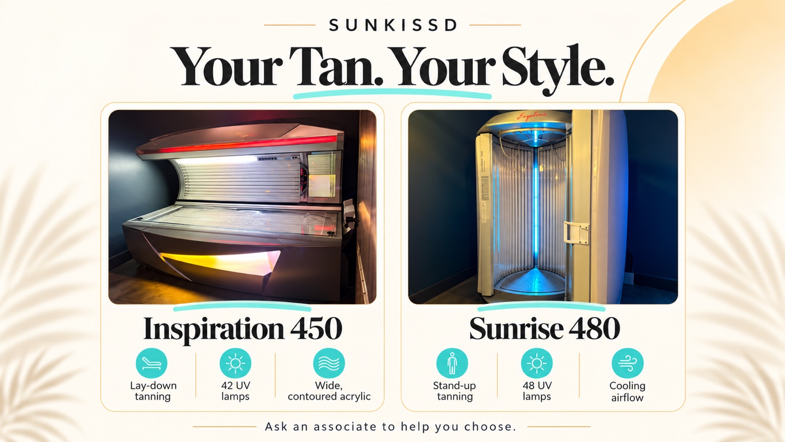 Sunkissd equipment guide: Inspiration 450 & Sunrise 480